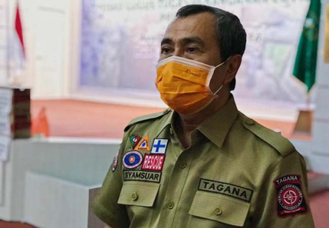 Idul Fitri, petugas COVID-19 perbatasan di Riau disapa virtual oleh Gubri Syamsuar