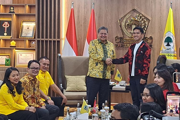 IKetum Airlangga Bertemu Kaesang Hari Ini di Kantor DPP Partai Golkar
